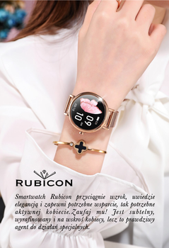 Smartwatch damski na bransolecie Rubicon RNBE64 srebrny ⌚✓ Bluetooth  (6).png